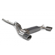 Scorpion Exhaust  76mm/3" Cat-back system with no valves Polished twin 114mm Daytona trims Focus MK3 RS
